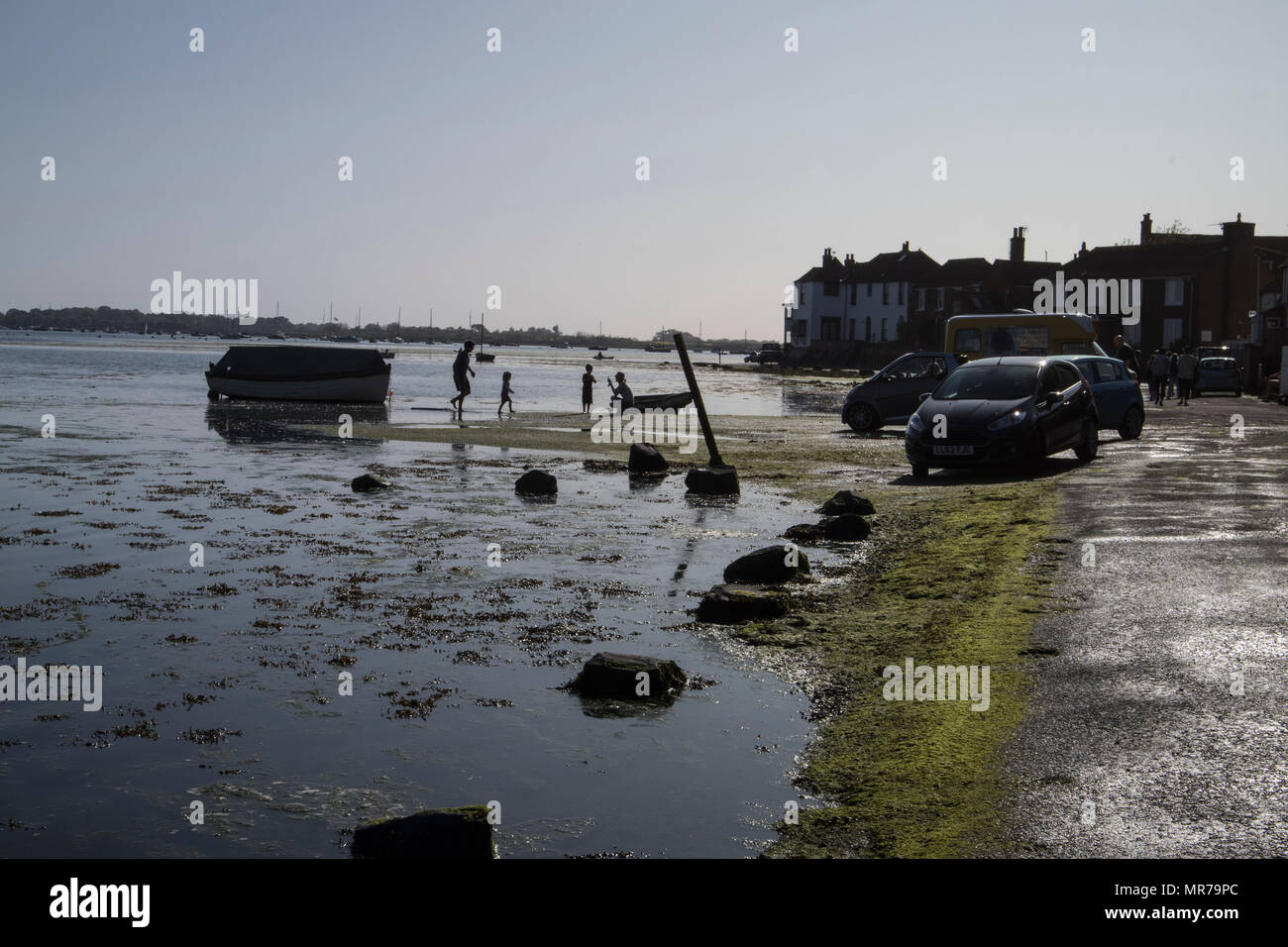 Direkt am Meer und Hafen von Bosham, in der Nähe von Chichester, Sussex, UK Stockfoto