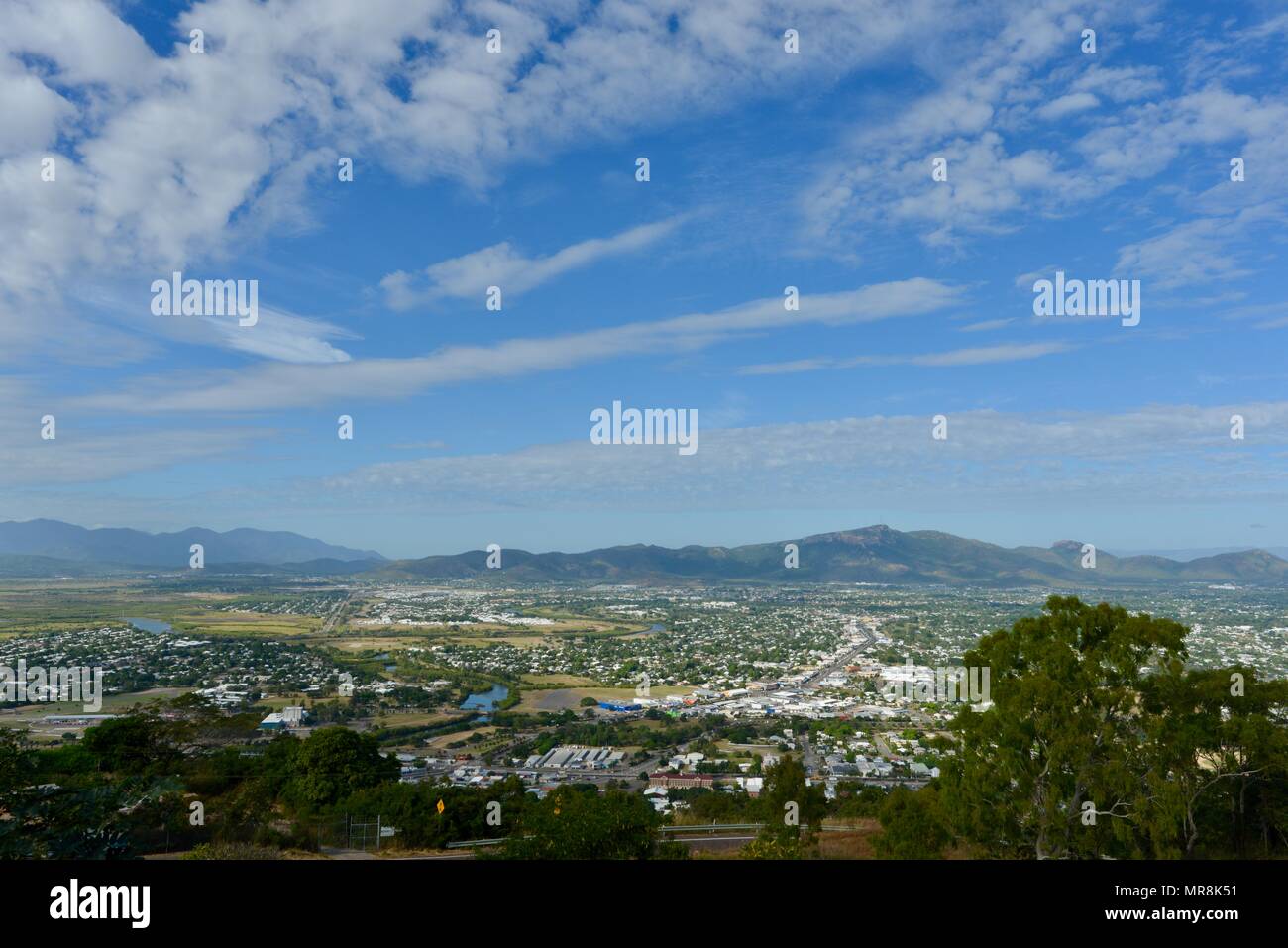 Mount Stuart als vom Castle Hill, QLD 4810, Australien Stockfoto