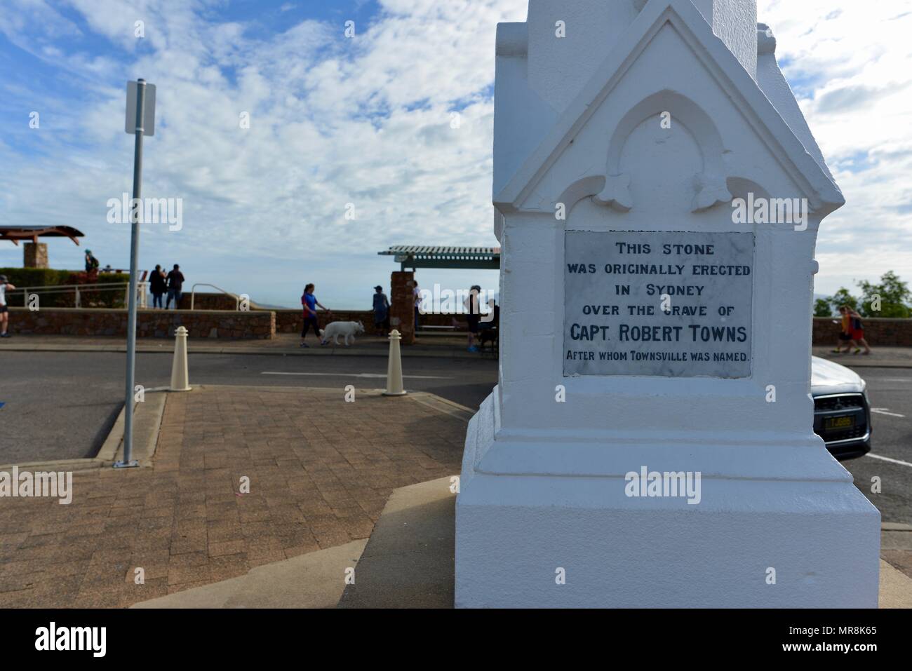 Kapitän Robert Towns Memorial auf Castle Hill, Castle Hill, QLD 4810, Australien Stockfoto