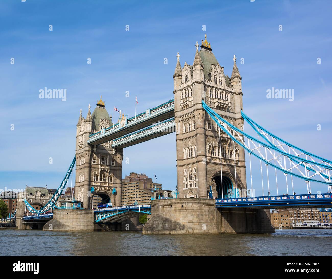 Die Tower Bridge, Themse, London, UK. Stockfoto