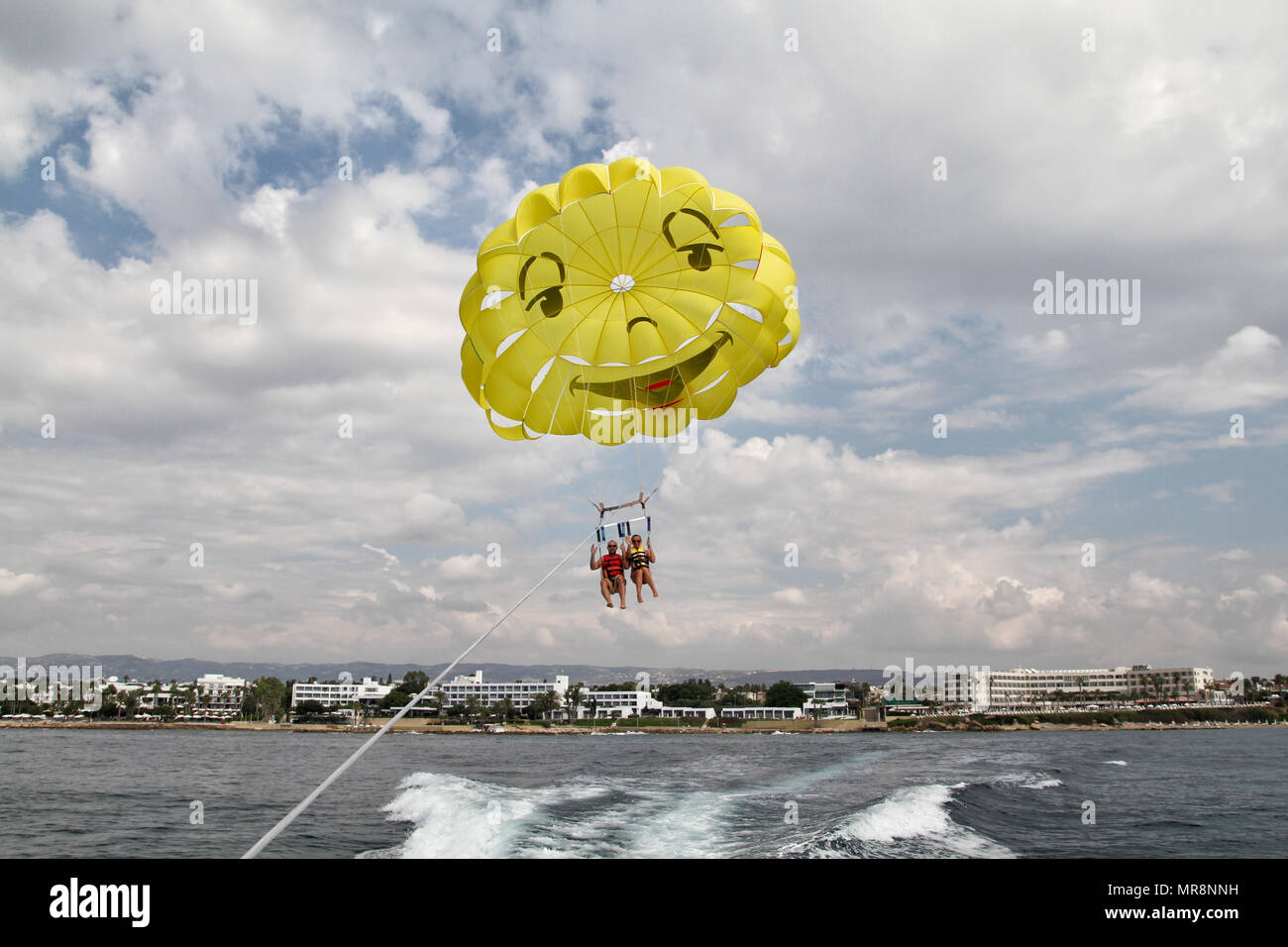 Gleitsegeln im Urlaub Stockfoto