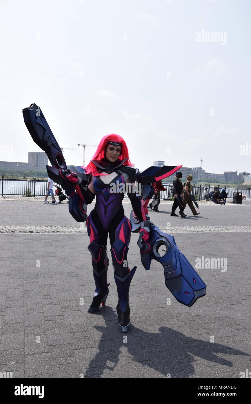 London, Großbritannien. 26 Mai, 2018. Comic Con Cosplay London 2018 Credit: WatfordLondon/Alamy leben Nachrichten Stockfoto