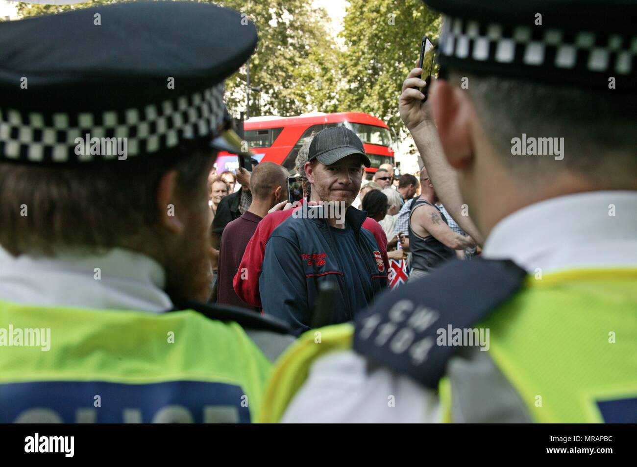 London, Großbritannien. 26 Mai, 2018. Kostenlose Tommy Robinson Protest Credit: Knelstrom Ltd/Alamy leben Nachrichten Stockfoto