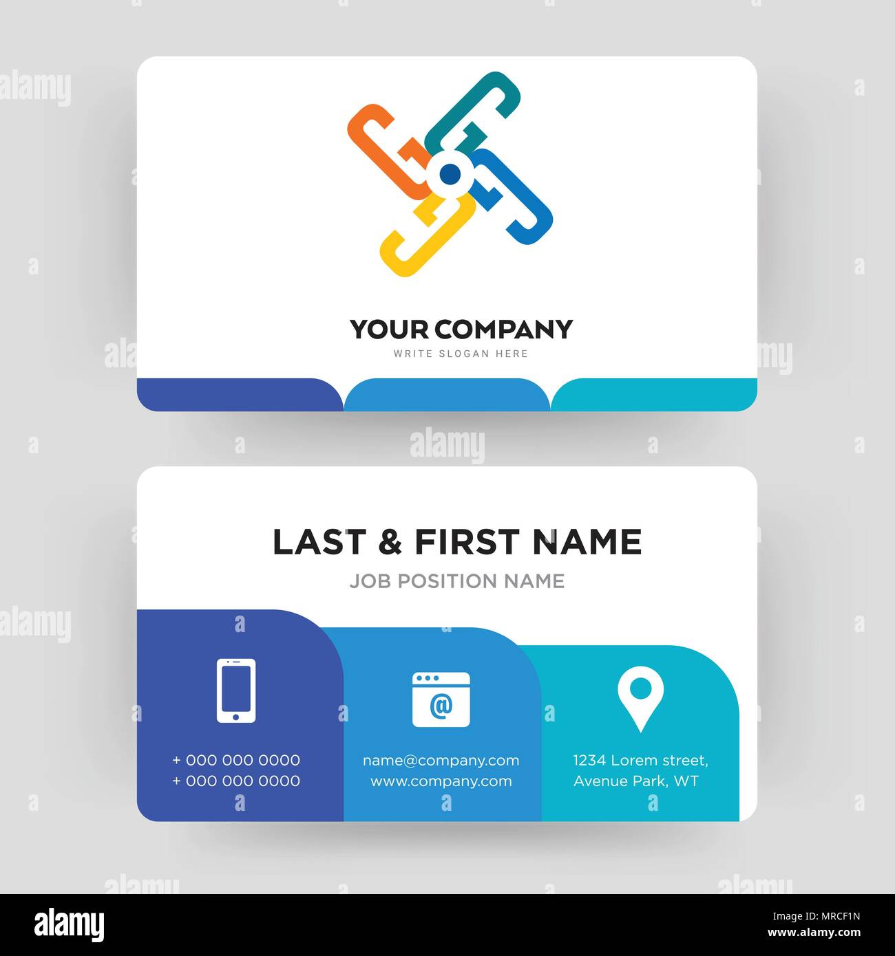 Generische, Business Card design Vorlage, die Sie für Ihre Firma Throughout Generic Business Card Template