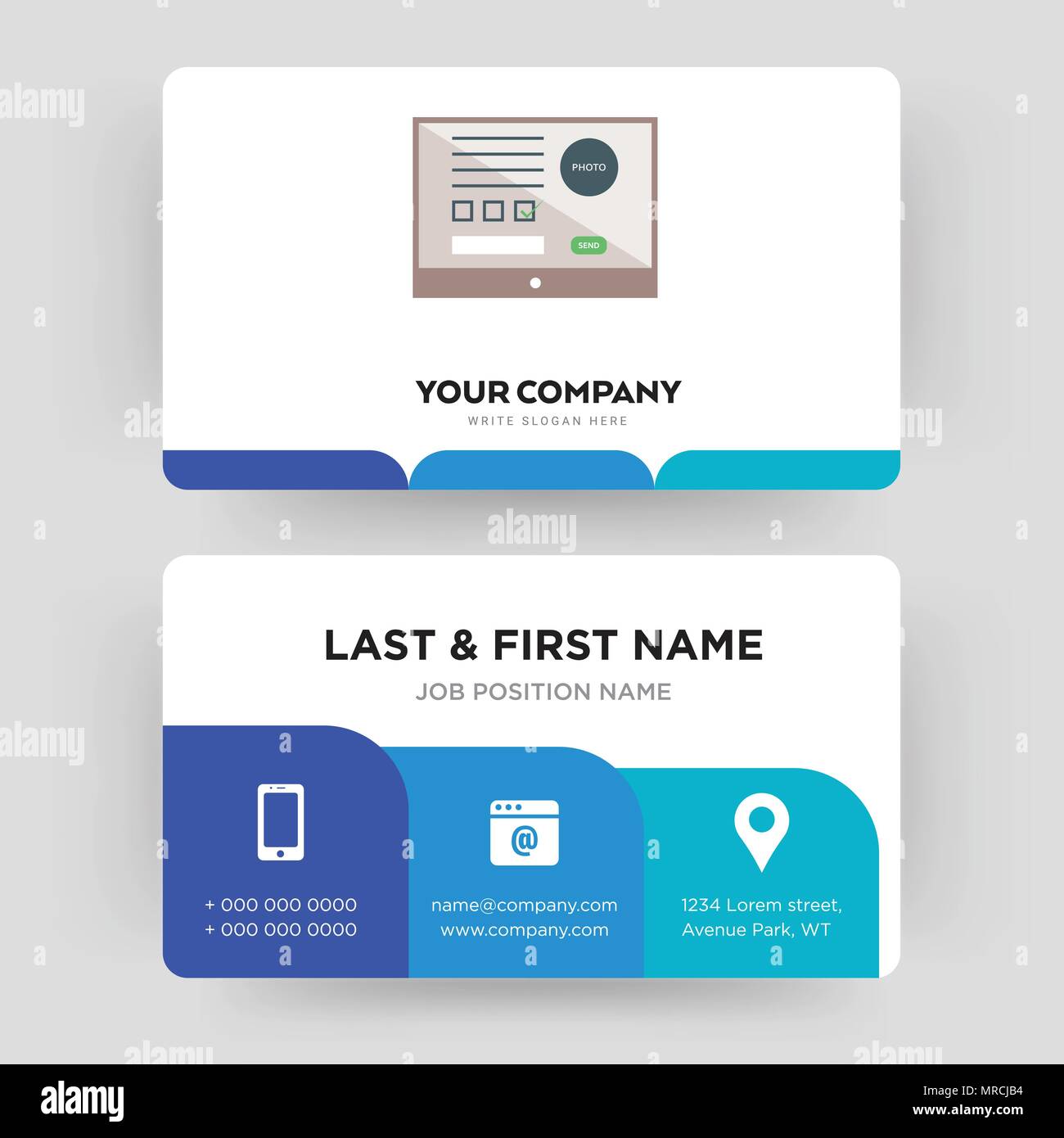 online formular business card design vorlage die sie für ihre design card online