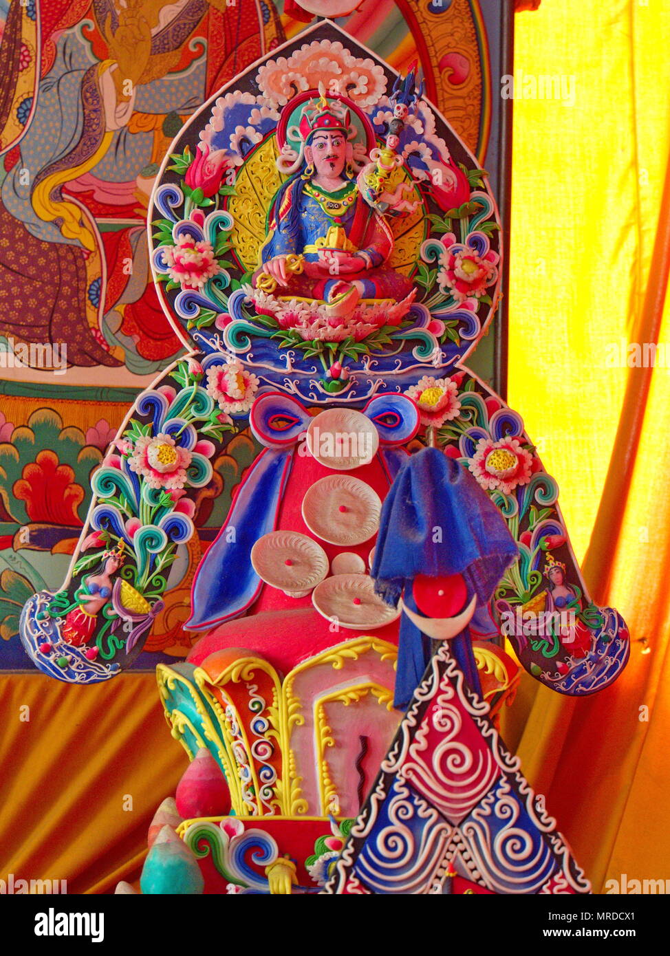 Ramayana hinduistischen Gottes Statue in Namchi Stadt, Sikkim, in Indien, 15. April 2013. Stockfoto