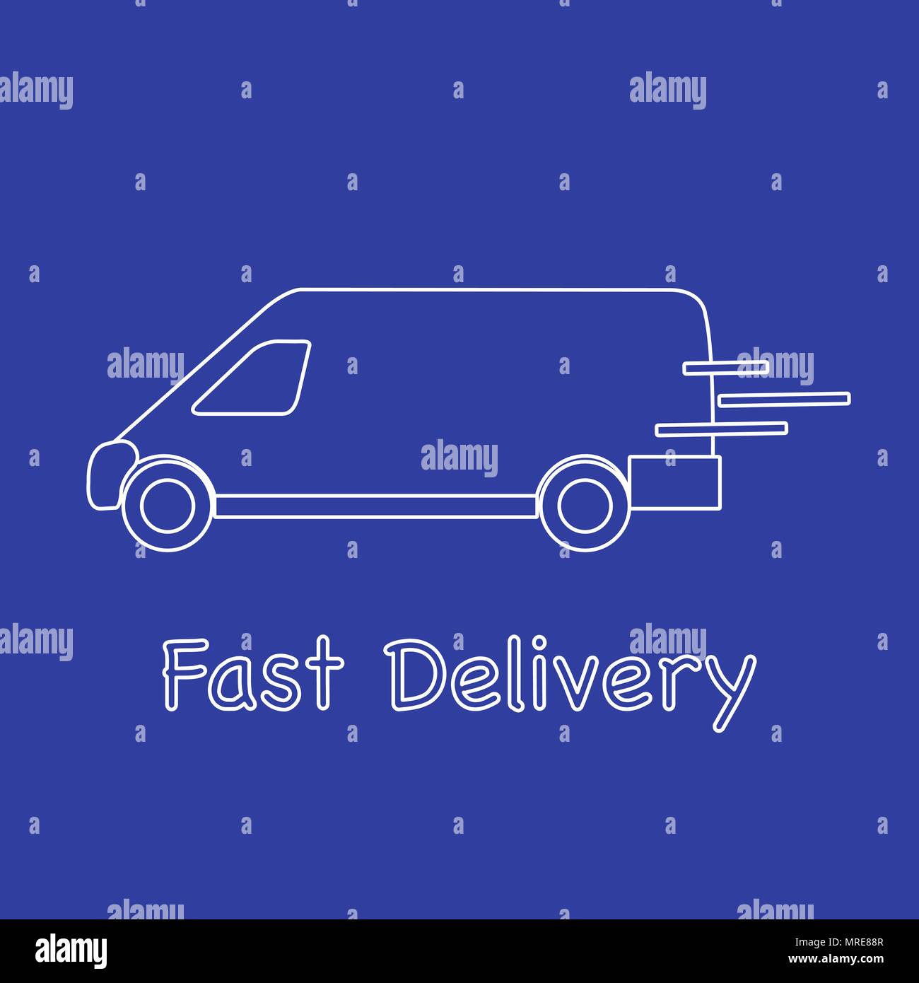 Lieferwagen Schnelle Und Bequeme Versand Lieferung Frei Haus