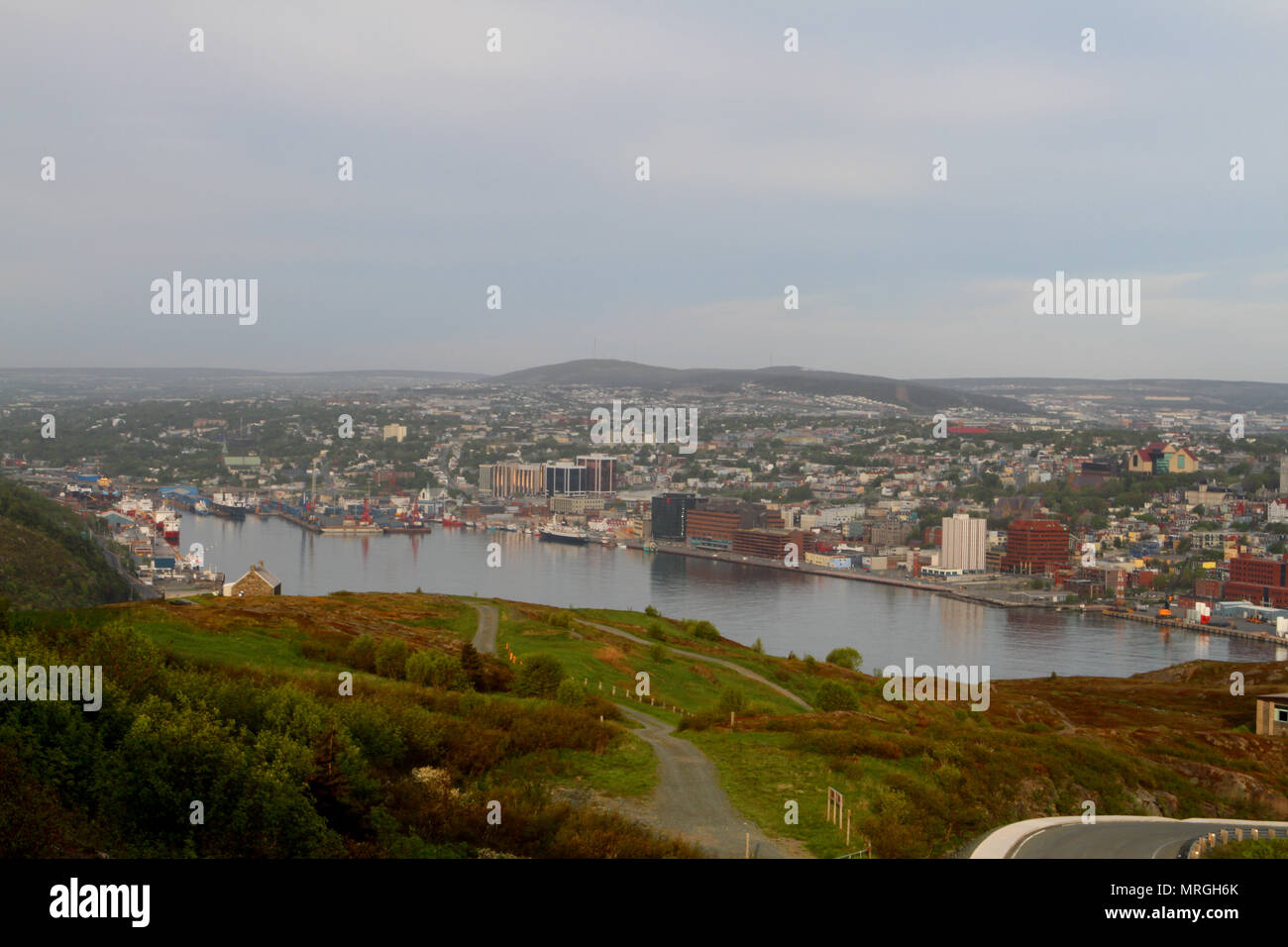 Stadt von Saint John's, Neufundland, Kanada. Stockfoto