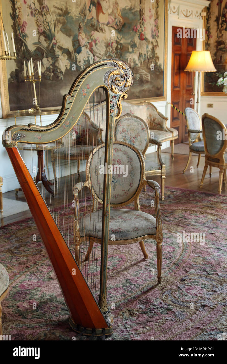 Harfe - klassische Musikinstrument Harfe Stockfoto