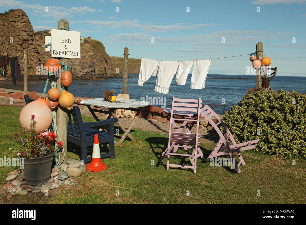 Pennan, Aberdeenshire, Schottland, Großbritannien Stockfoto