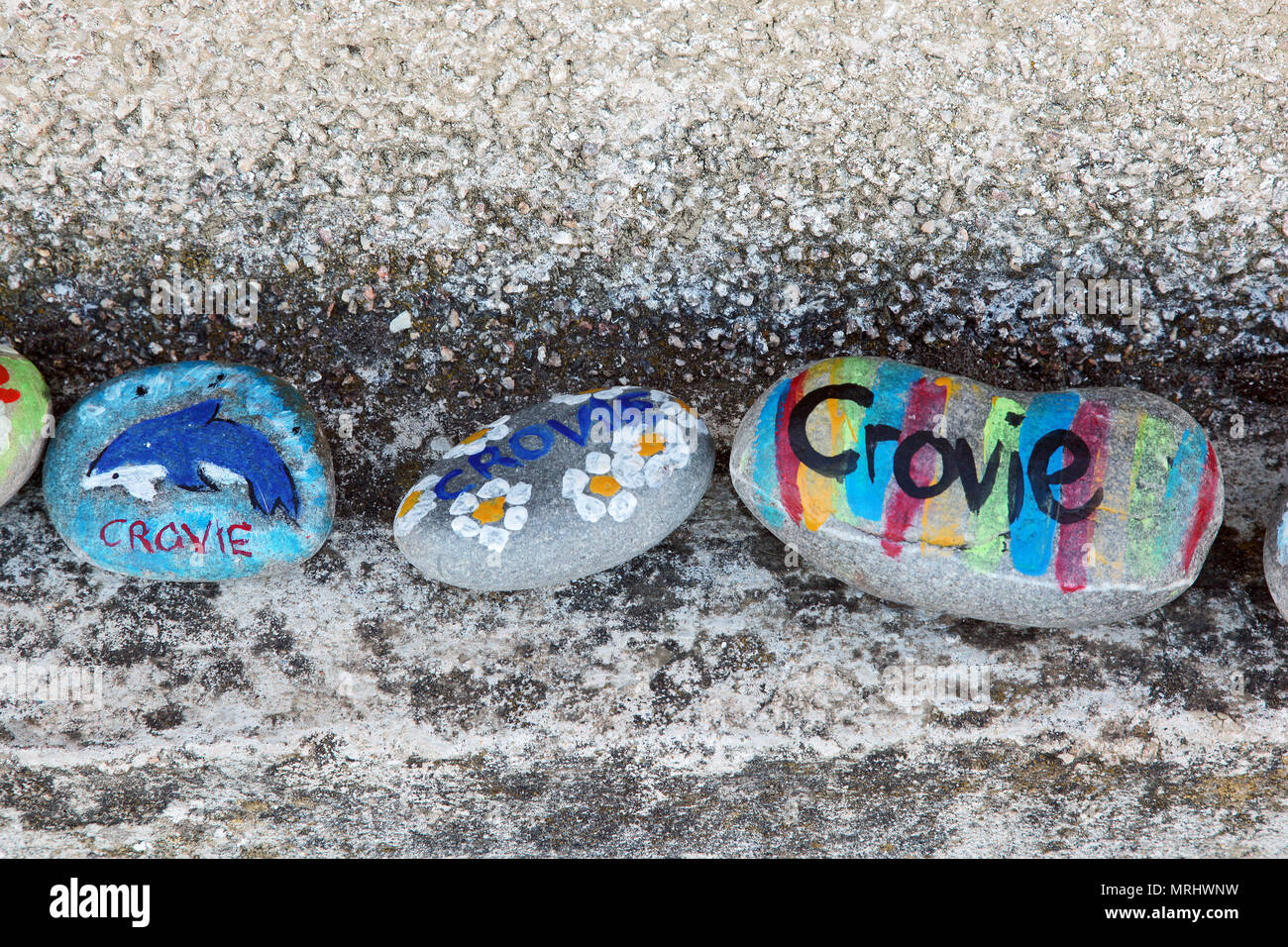 Crovie, Aberdeenshire, Schottland, Großbritannien Stockfoto