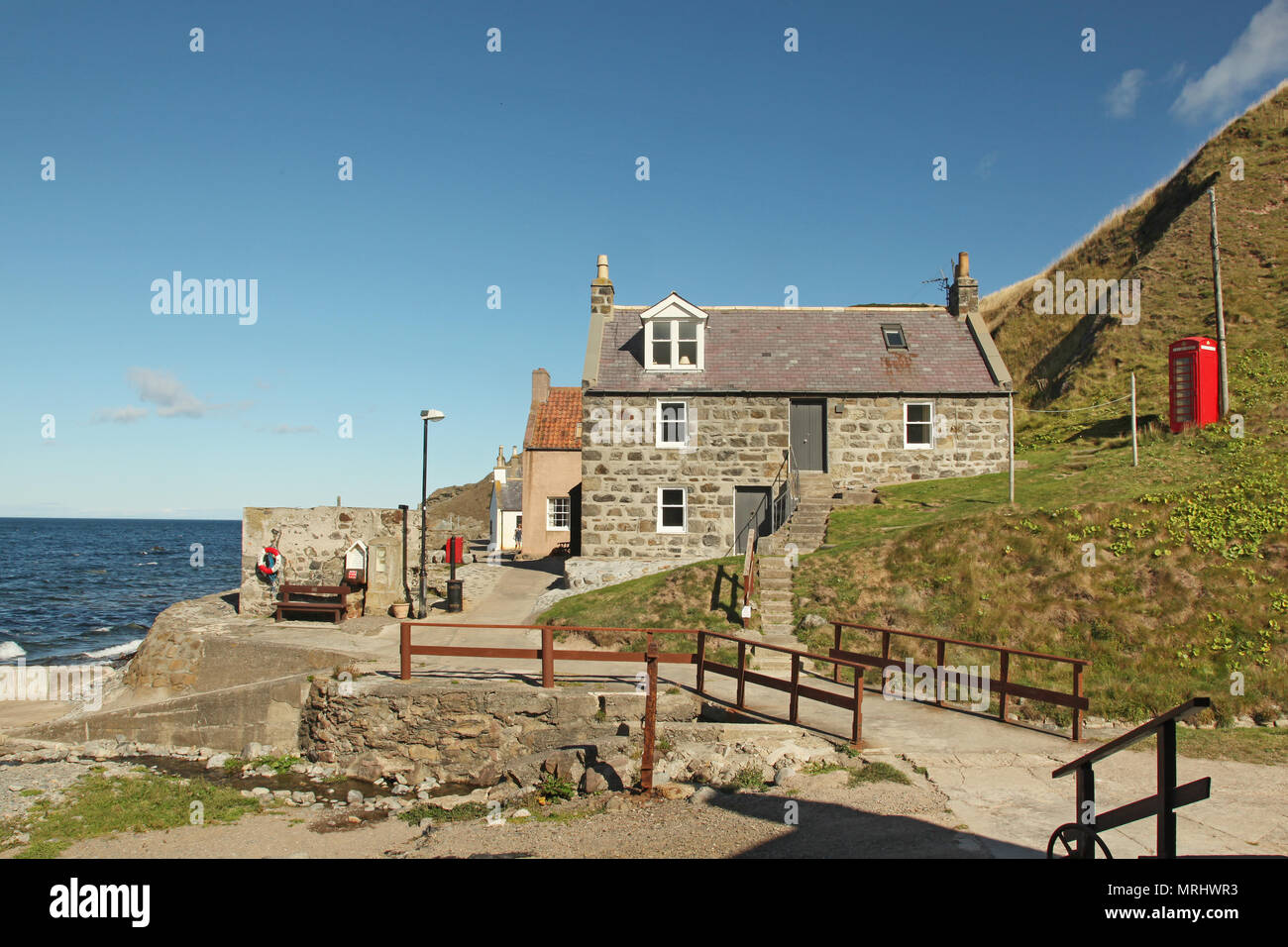 Crovie, Aberdeenshire, Schottland, Großbritannien Stockfoto