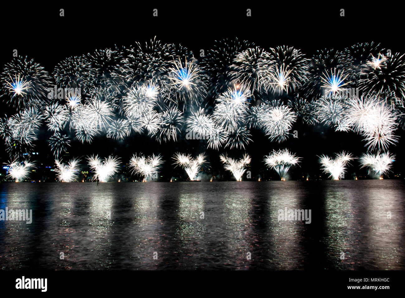 Nationalen Tag Feuerwerk Stockfoto