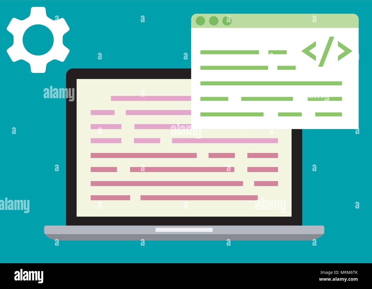 Vektor Design der Web developer Gebäude Stock Vektor