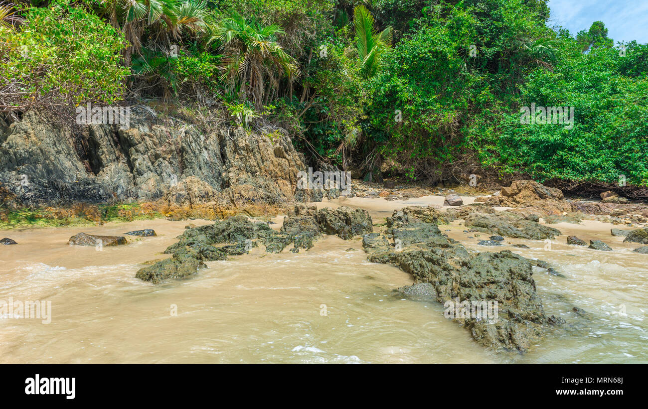 Der schöne Strand Landschaft in Südamerika tropische Sonne Stockfoto