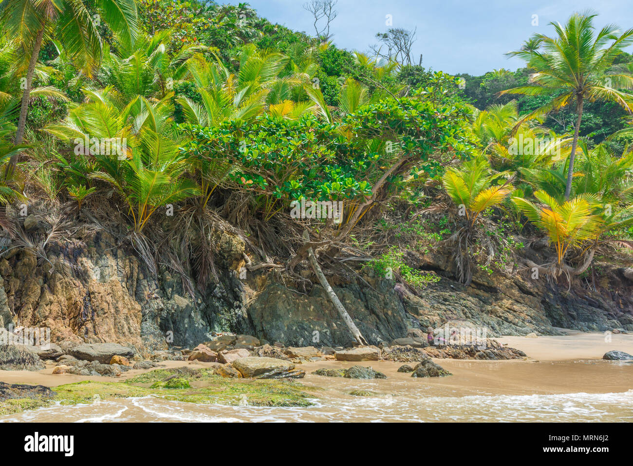 Der schöne Strand Landschaft in Südamerika tropische Sonne Stockfoto