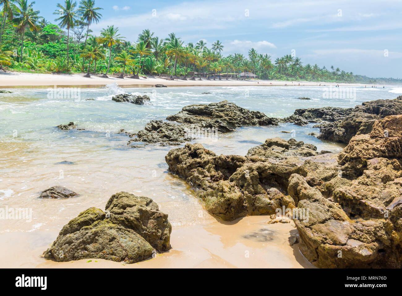 Der schöne Strand Landschaft in Südamerika tropische Sonne Stockfoto