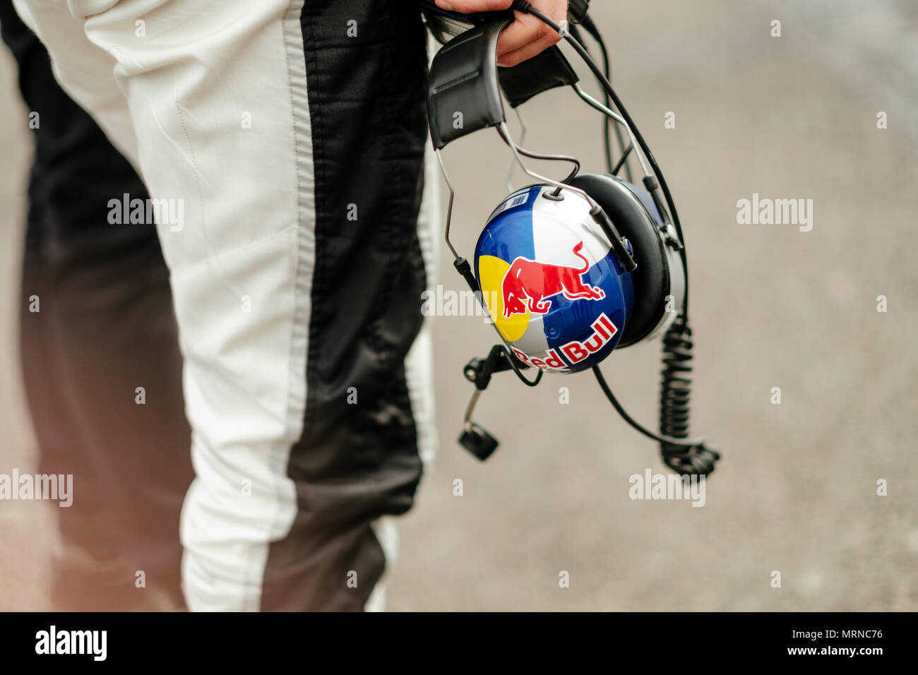 Towcester, Northamptonshire, Großbritannien. 27. Mai, 2018. FIA World Rallycross Fahrers Andreas Bakkerud (NOR) und EKS-Audi Sport während der Cooper reifen Welt RX von Großbritannien in Silverstone (Foto durch Gergo Toth/Alamy Live-Nachrichten) Stockfoto