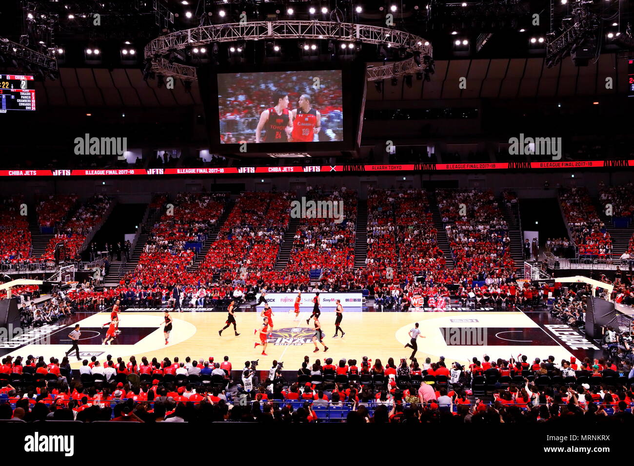 Kanagawa, Japan. 26 Mai, 2018. Allgemeine Ansicht Basketball: B.Liga Meisterschaft 2017-18 Finale zwischen Alvark Tokyo 85-60 Chiba Jets in der Yokohama Arena in Kanagawa, Japan. Credit: Naoki Nishimura/LBA SPORT/Alamy leben Nachrichten Stockfoto