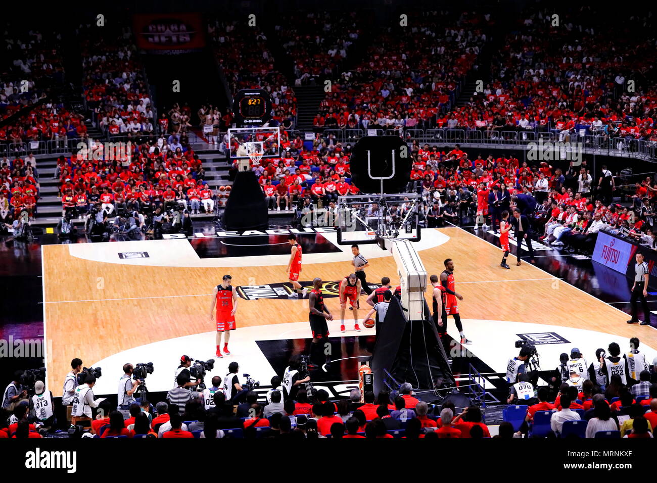 Kanagawa, Japan. 26 Mai, 2018. Allgemeine Ansicht Basketball: B.Liga Meisterschaft 2017-18 Finale zwischen Alvark Tokyo 85-60 Chiba Jets in der Yokohama Arena in Kanagawa, Japan. Credit: Naoki Nishimura/LBA SPORT/Alamy leben Nachrichten Stockfoto