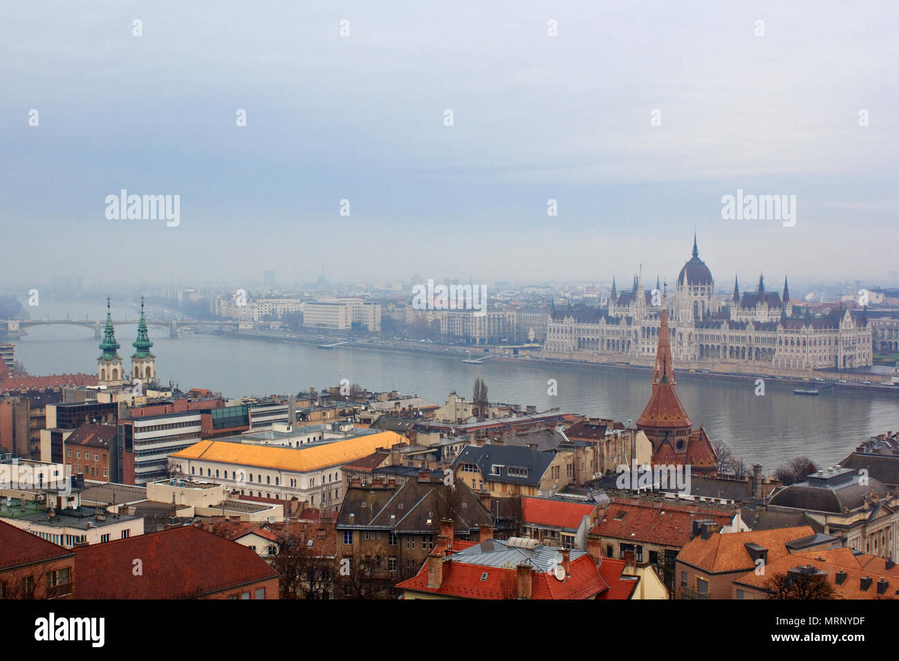 Panorama von Budapest Stockfoto