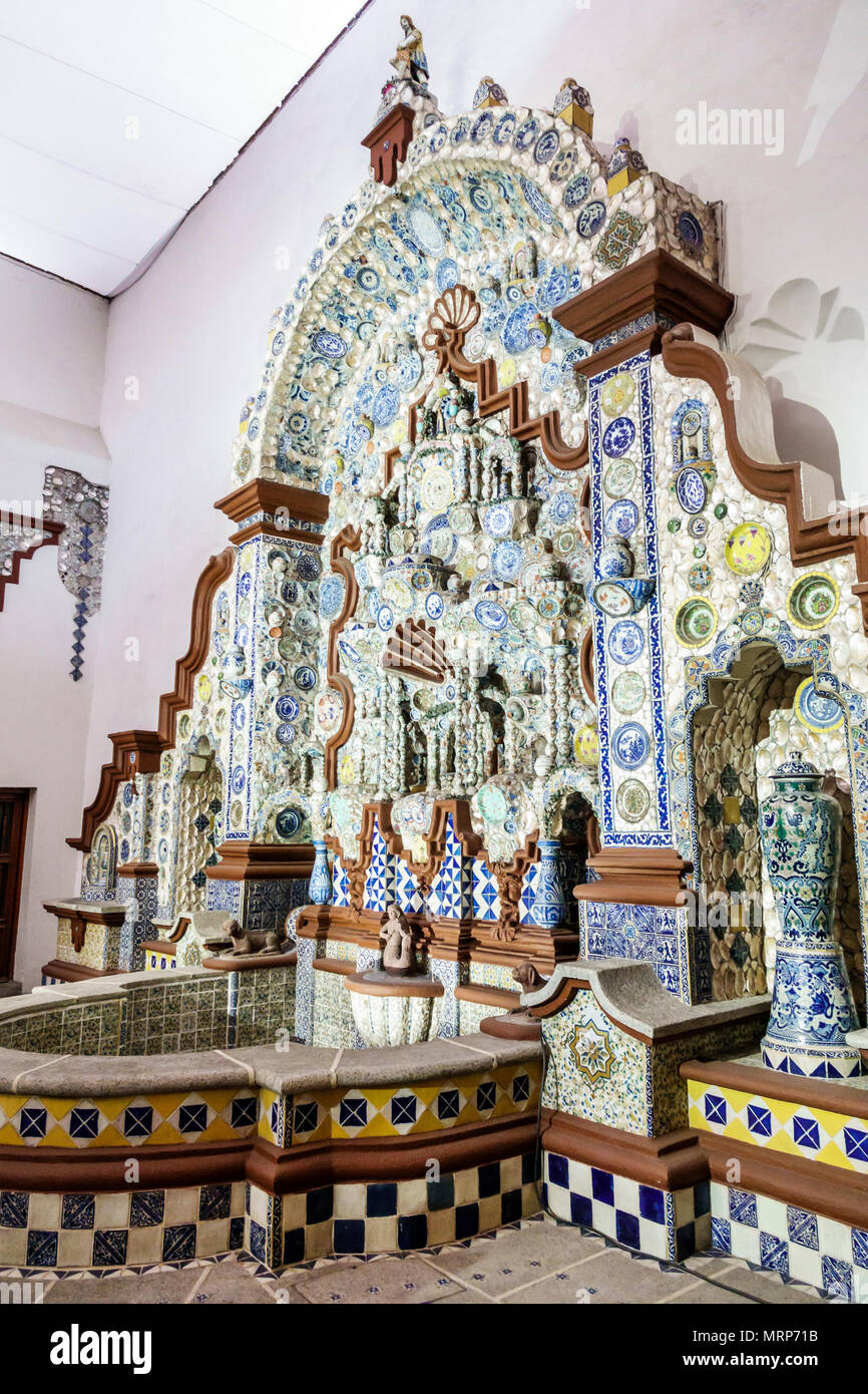 Mexiko-Stadt, spanisch, mexikanisch, Alvaro Obregon San Angel, Museo Casa del Risco Museum, Kulturzentrum, historisches neokoloniales Haus, Inter Stockfoto