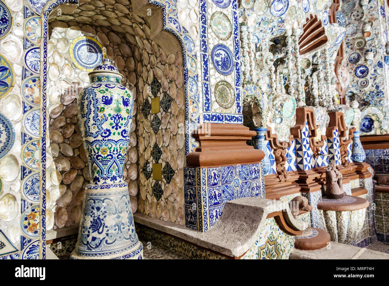 Mexiko-Stadt, spanisch, mexikanisch, Alvaro Obregon San Angel, Museo Casa del Risco Museum, Kulturzentrum, historisches neokoloniales Haus, Inter Stockfoto