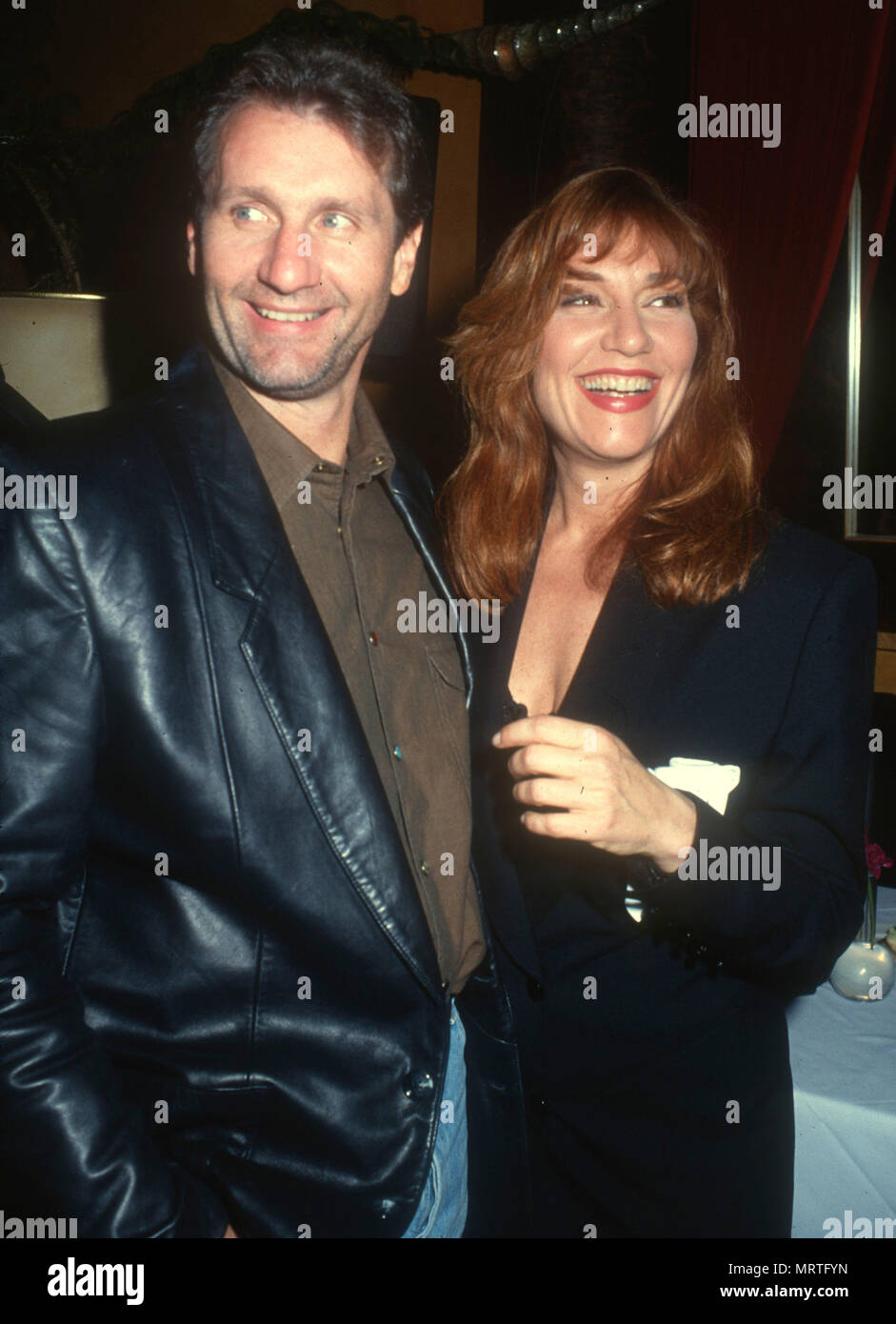 LOS ANGELES, Ca - 15 April: (L-R) Schauspieler Ed O'Neill und Schauspielerin Katey Sagal teilnehmen, bin verheiratet mit Kindern" Veranstaltung am 15. April in Los Angeles, Kalifornien 1991. Foto von Barry King/Alamy Stock Foto Stockfoto