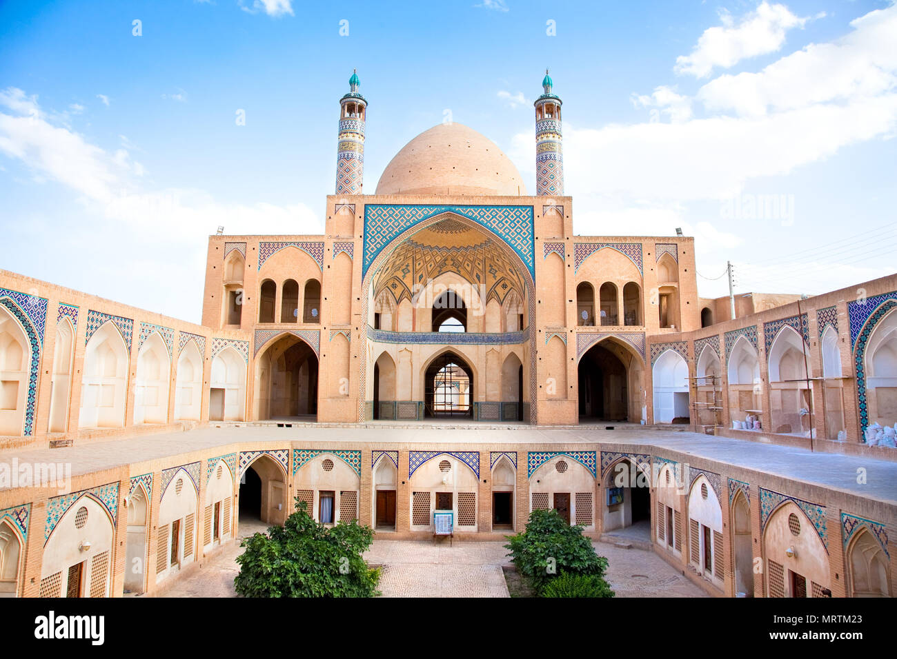 Agha Schule und Moschee in Kashan, Iran Stockfotografie Alamy