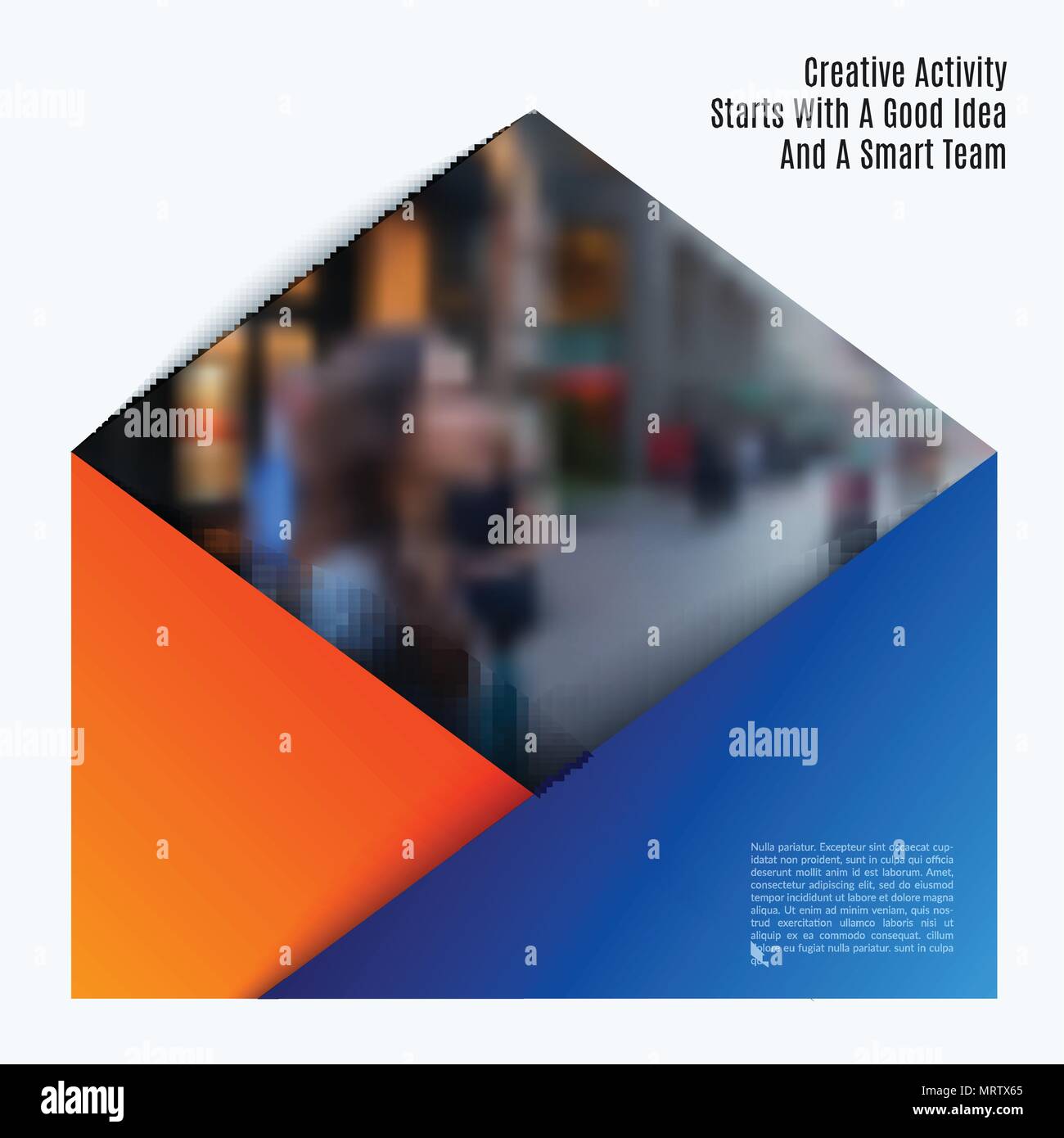 Abstrakte Material design Stil der bunten Vektor Elemente für moderne Hintergrund mit Layer Stock Vektor