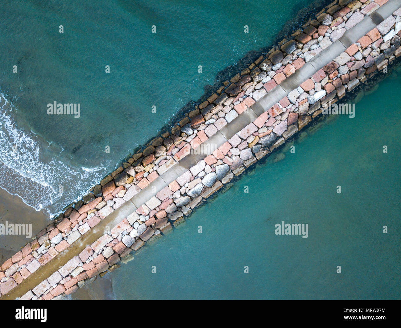 Drone Fotografie von Meer Stockfoto