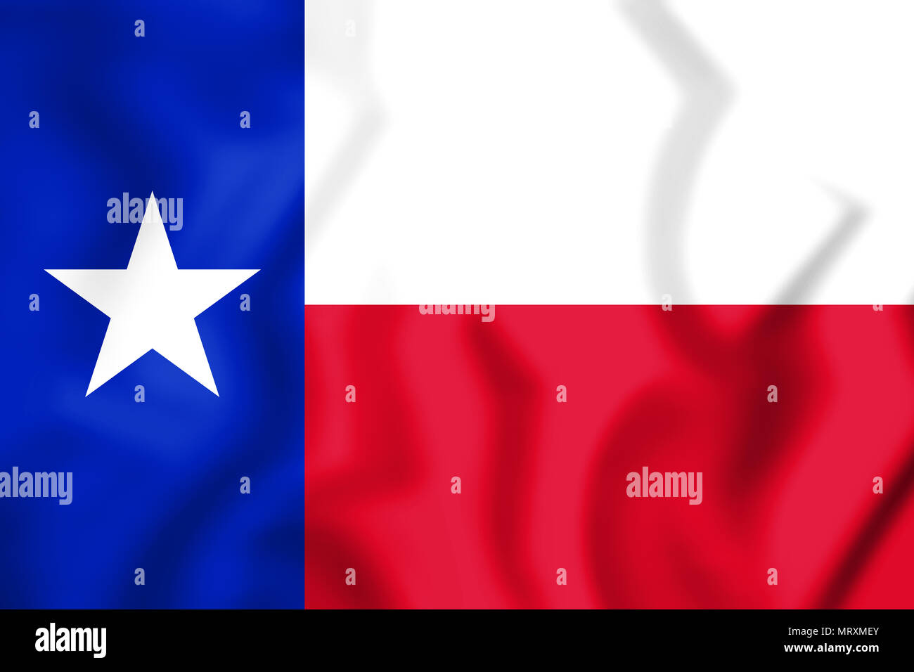 3D-Markierung von Texas, USA. 3D-Darstellung. Stockfoto