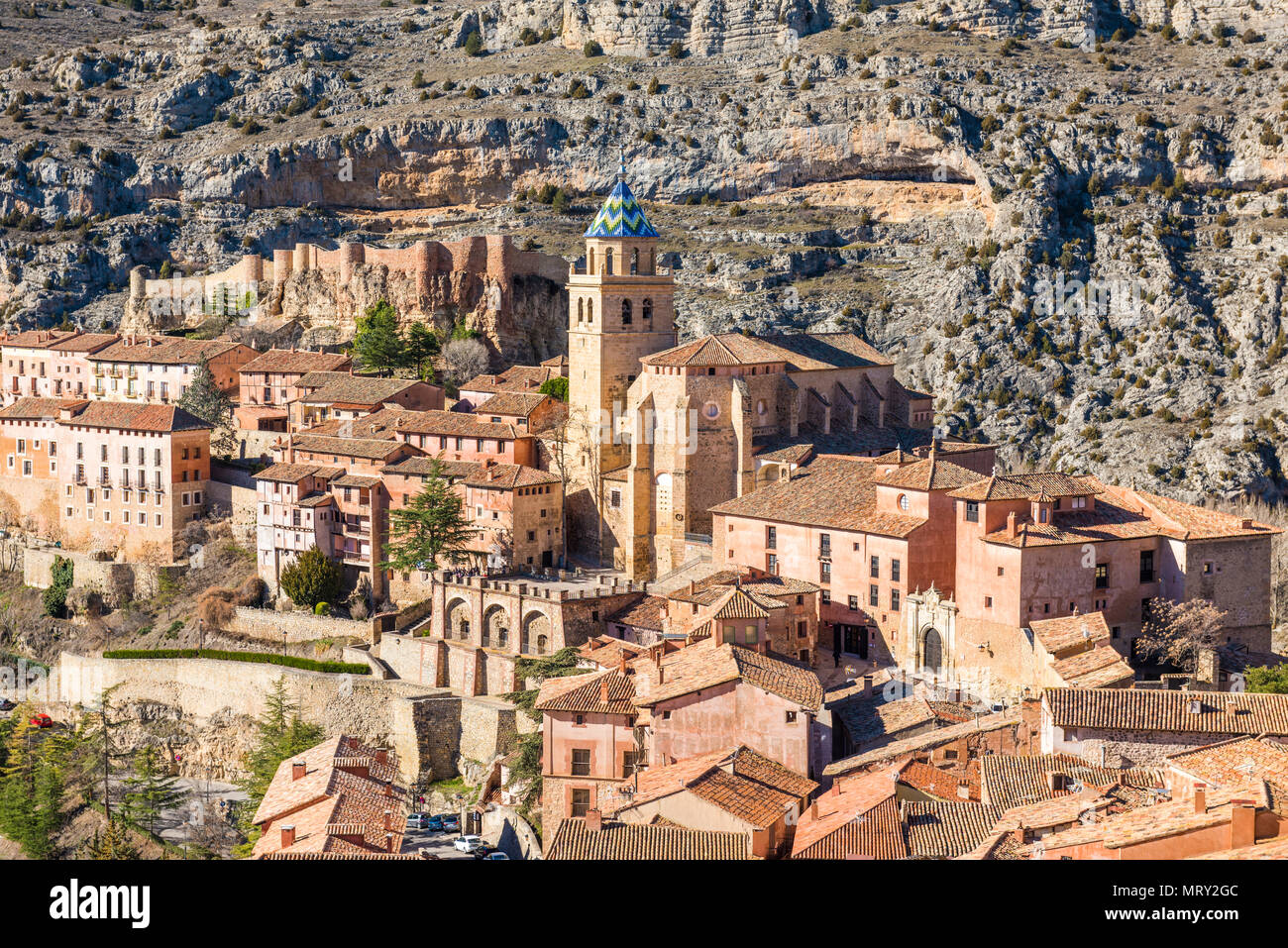 Albarracin, Teruel, Aragon, Spanien, Europa Stockfoto