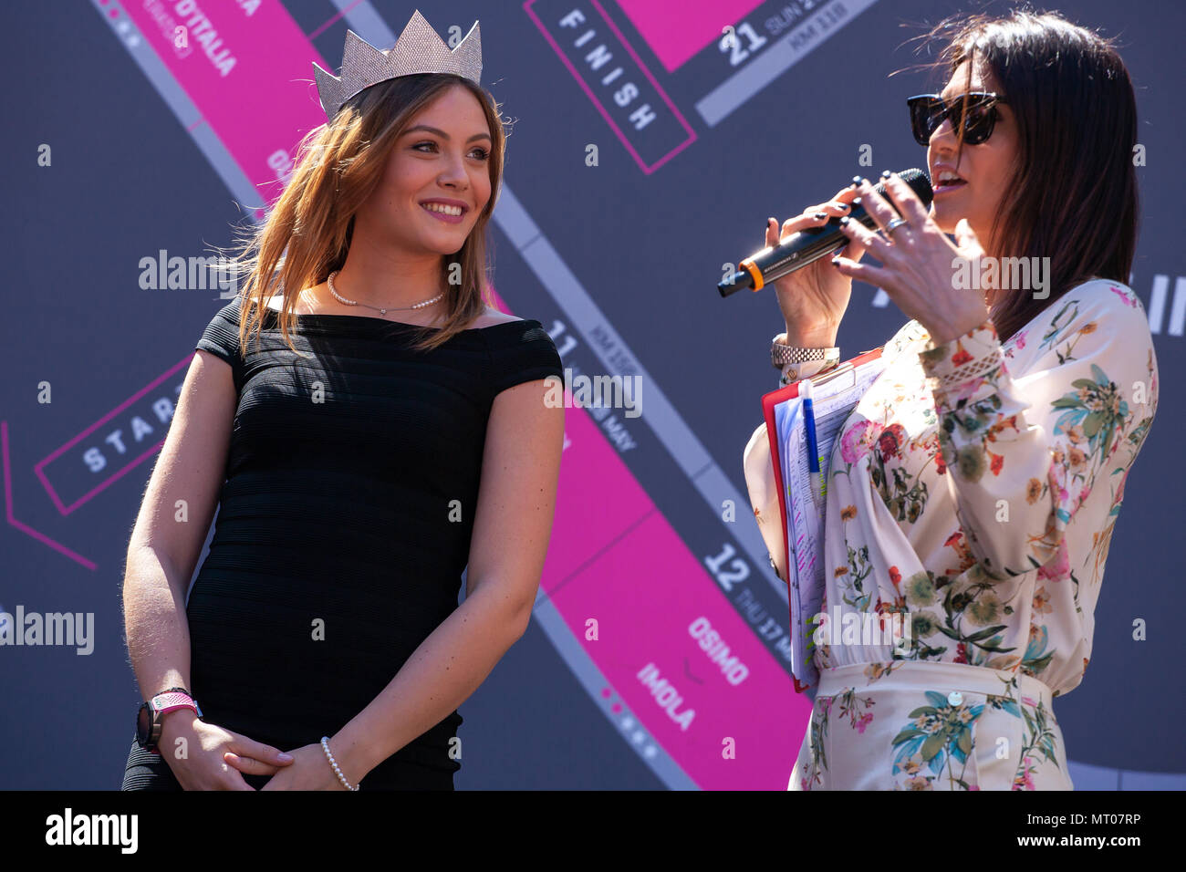 Alice Rachele Arlanch, Miss Italien 2017, Ausstellungen die Trophäe des Italienischen Tour 2018. Stockfoto