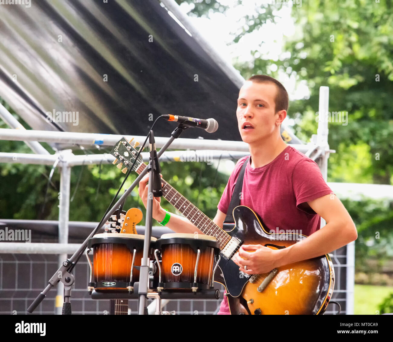 Mai 26, 2018 - MAILAND, ITALIEN: Bee bee Sea Band am Mi Ami-Festival 2018 in Mailand Stockfoto