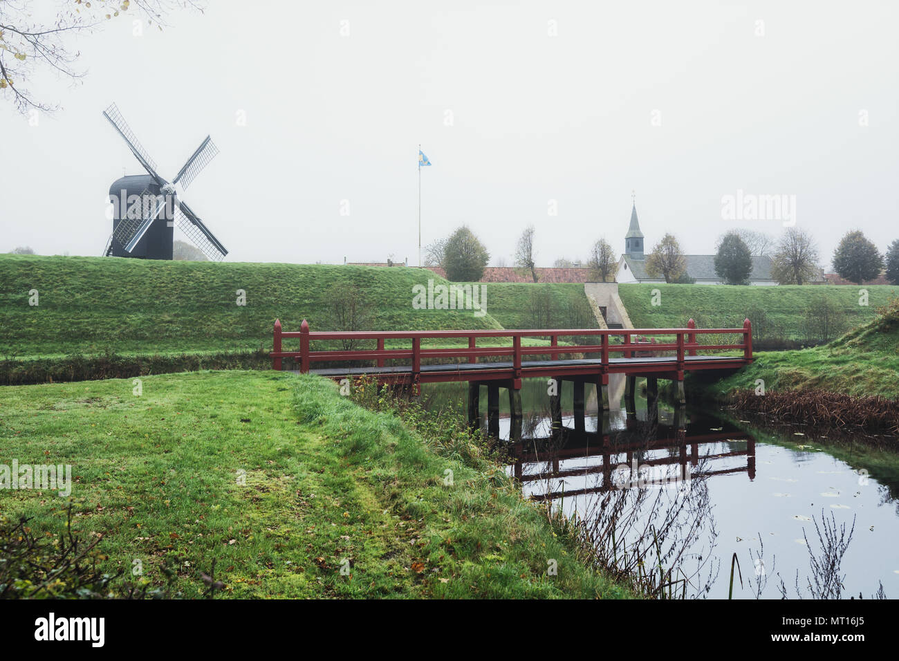 Bourtange ist eine Niederländische befestigte Dorf in der Provinz Groningen im Norden der Niederlande Stockfoto