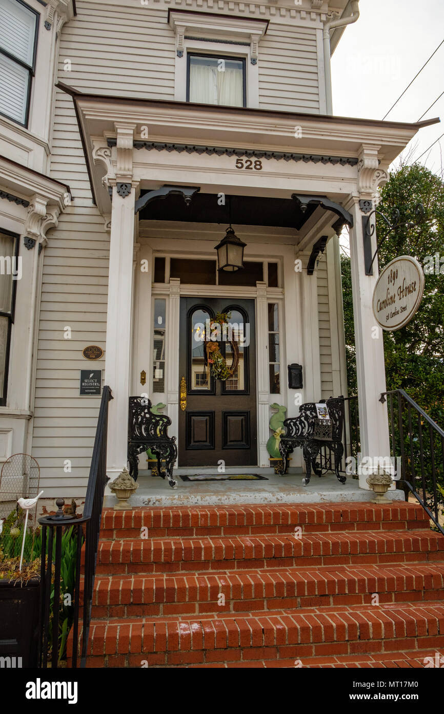 1890 Caroline House Bed and Breakfast, 528 Caroline Street, Fredericksburg, Virginia Stockfoto