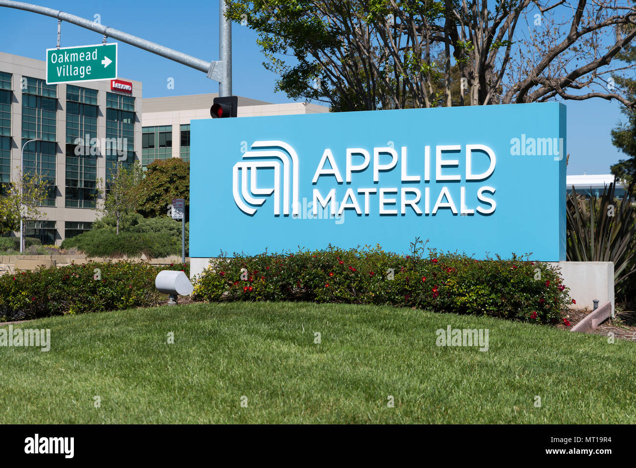 Santa Clara, Kalifornien - 26. April 2018: Applied Materials Büros im Silicon Valley Stockfoto