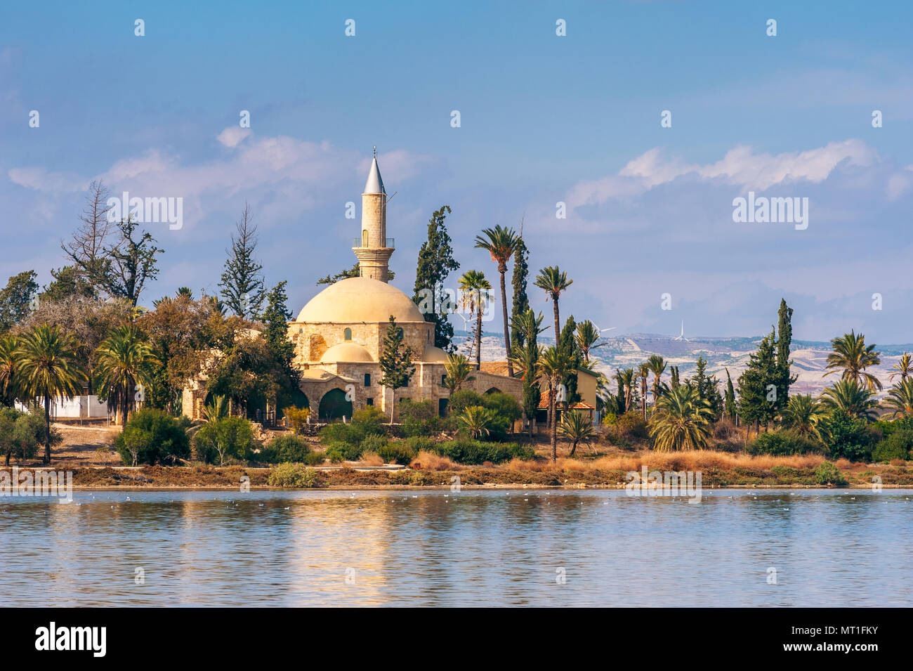 Hala Sultan Tekke Moschee in Larnaca Zypern Stockfoto