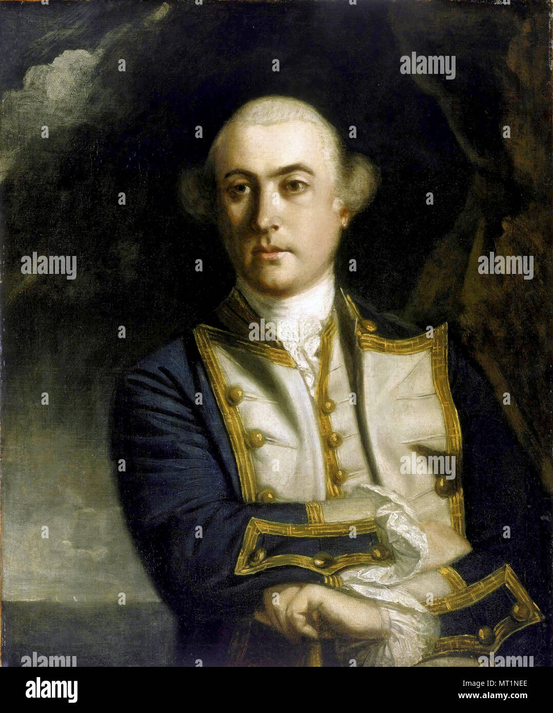Vize-admiral John Byron, John Byron (1723 - 1786) die britische Royal Navy Offizier und Politiker Stockfoto