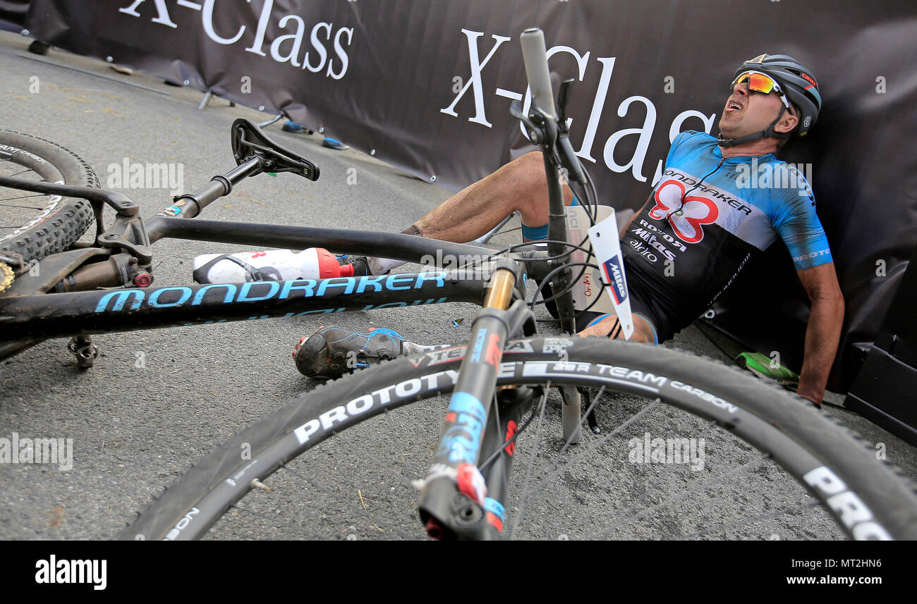 Cross Country Biker Tschechische Ondrej Cink Nach Der Wm Mountainbiken In Nove Mesto Na Morave Tschechische Republik 27 Mai 2018 Ctk Photo Lubos Pavlicek Stockfotografie Alamy