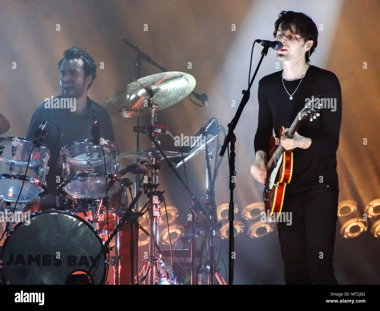 James Bay führt bei der BBC Größte Wochenende an Singleton Park in Swansea am 27. Mai 2018 Stockfoto