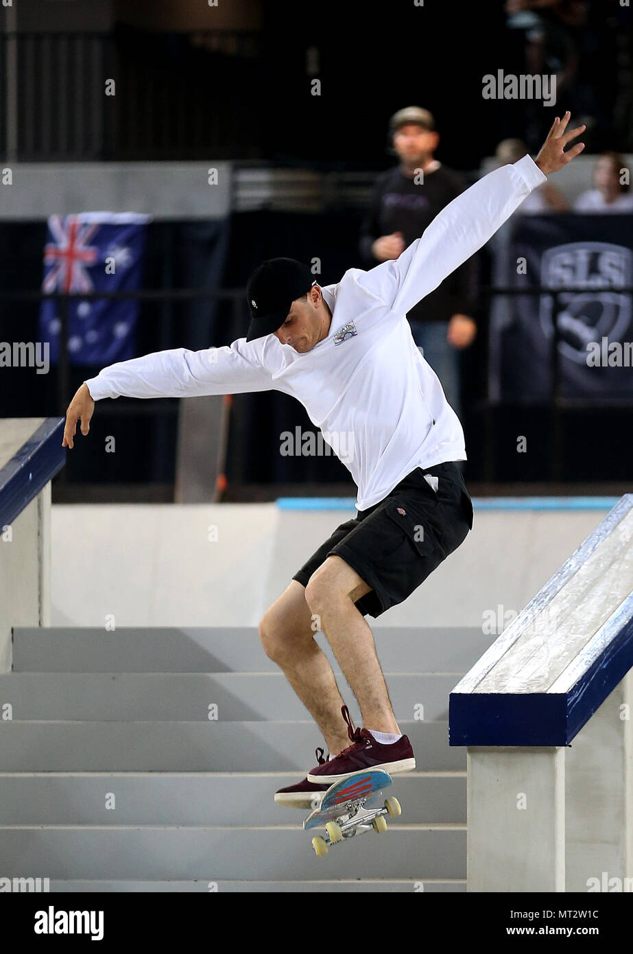 Vincent Milou in Aktion während der Männer Finale bei Tag zwei Der 2018 SLS-Pro Open am Kupfer, London. PRESS ASSOCIATION Foto. Bild Datum: Sonntag, 27. Mai 2018. Photo Credit: Steven Paston/PA-Kabel Stockfoto