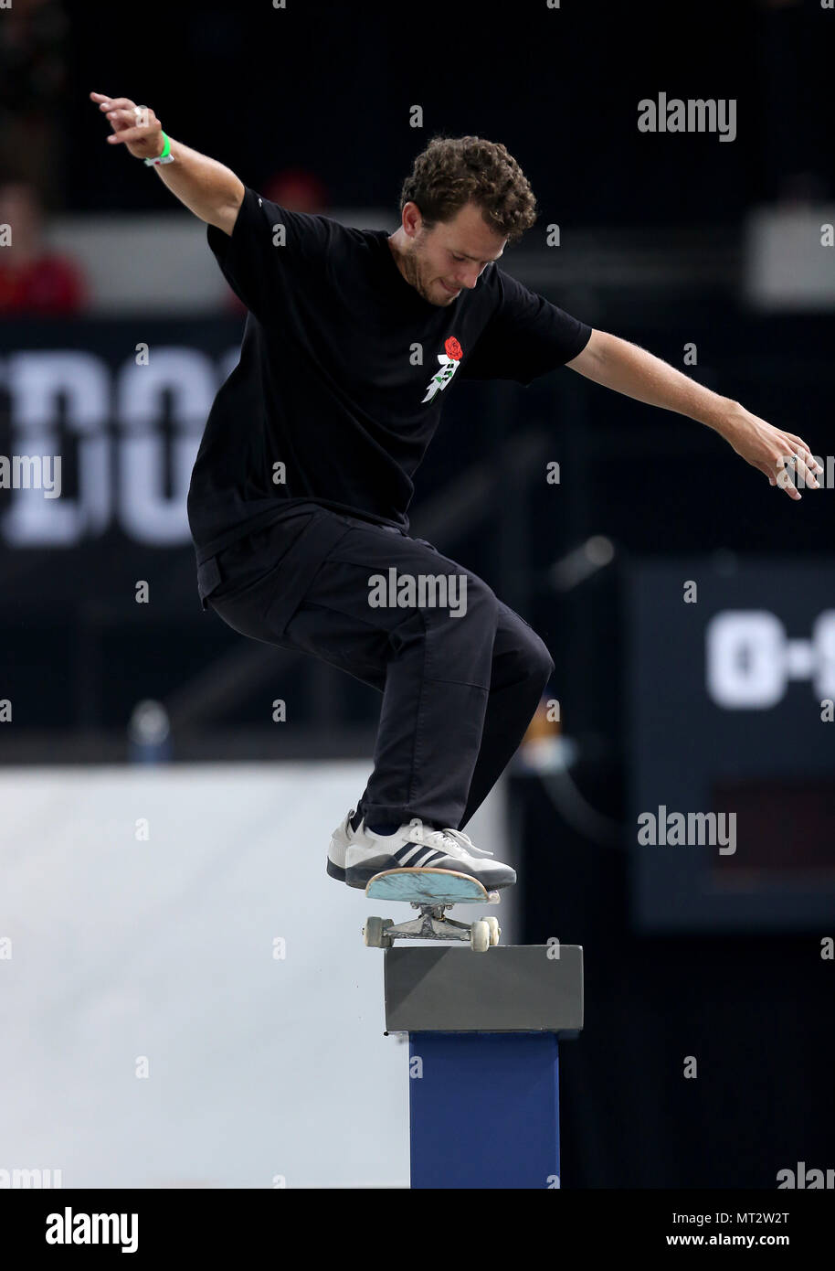 Trent McClung in Aktion während der Männer Finale bei Tag zwei Der 2018 SLS-Pro Open am Kupfer, London. PRESS ASSOCIATION Foto. Bild Datum: Sonntag, 27. Mai 2018. Photo Credit: Steven Paston/PA-Kabel Stockfoto