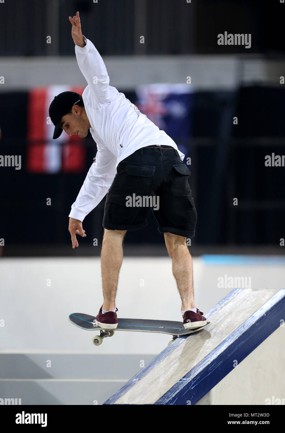 Vincent Milou in Aktion während der Männer Finale bei Tag zwei Der 2018 SLS-Pro Open am Kupfer, London. PRESS ASSOCIATION Foto. Bild Datum: Sonntag, 27. Mai 2018. Photo Credit: Steven Paston/PA-Kabel Stockfoto