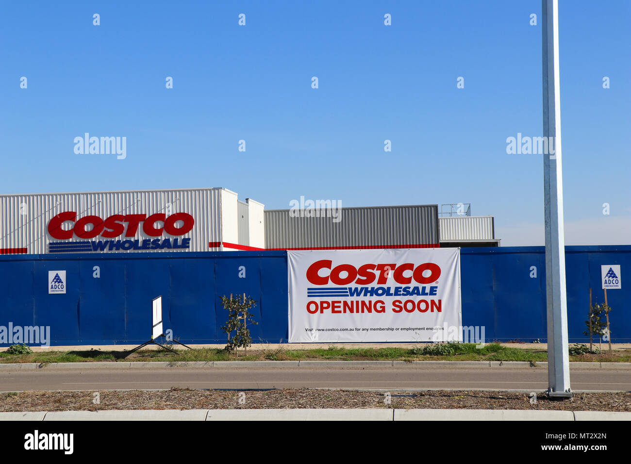 Costco Wholesale öffnen bald: Epping, Victoria, Australien. Stockfoto