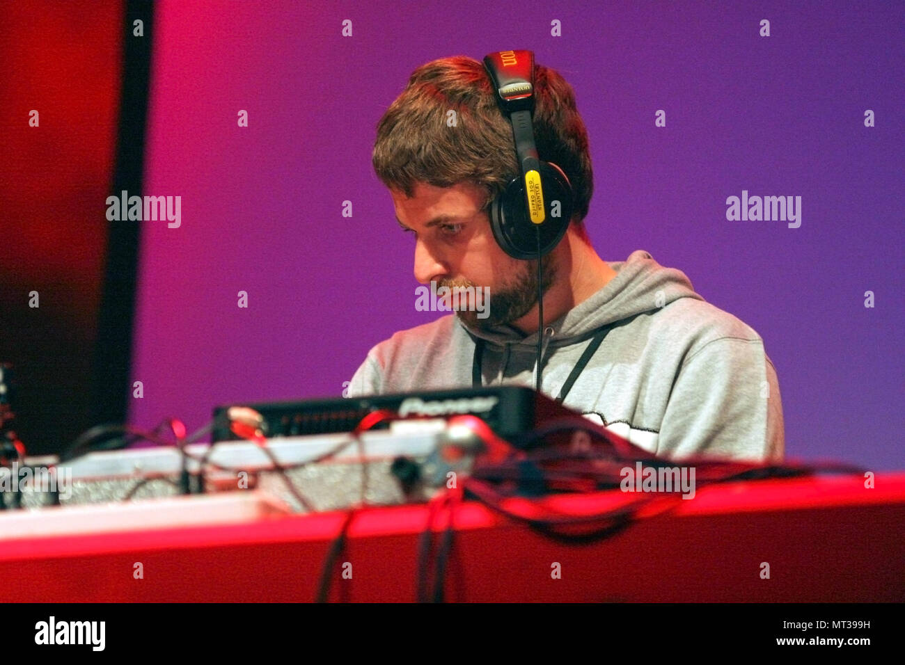 Nathan Detroit DJ spielen bei der Exit Festival 2005, Novi-Sad, Serbien. Stockfoto