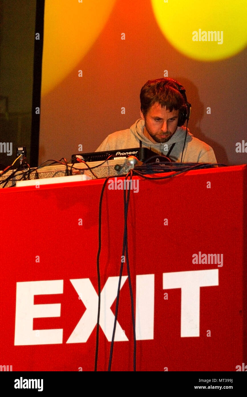 Nathan Detroit DJ spielen bei der Exit Festival 2005, Novi-Sad, Serbien. Stockfoto