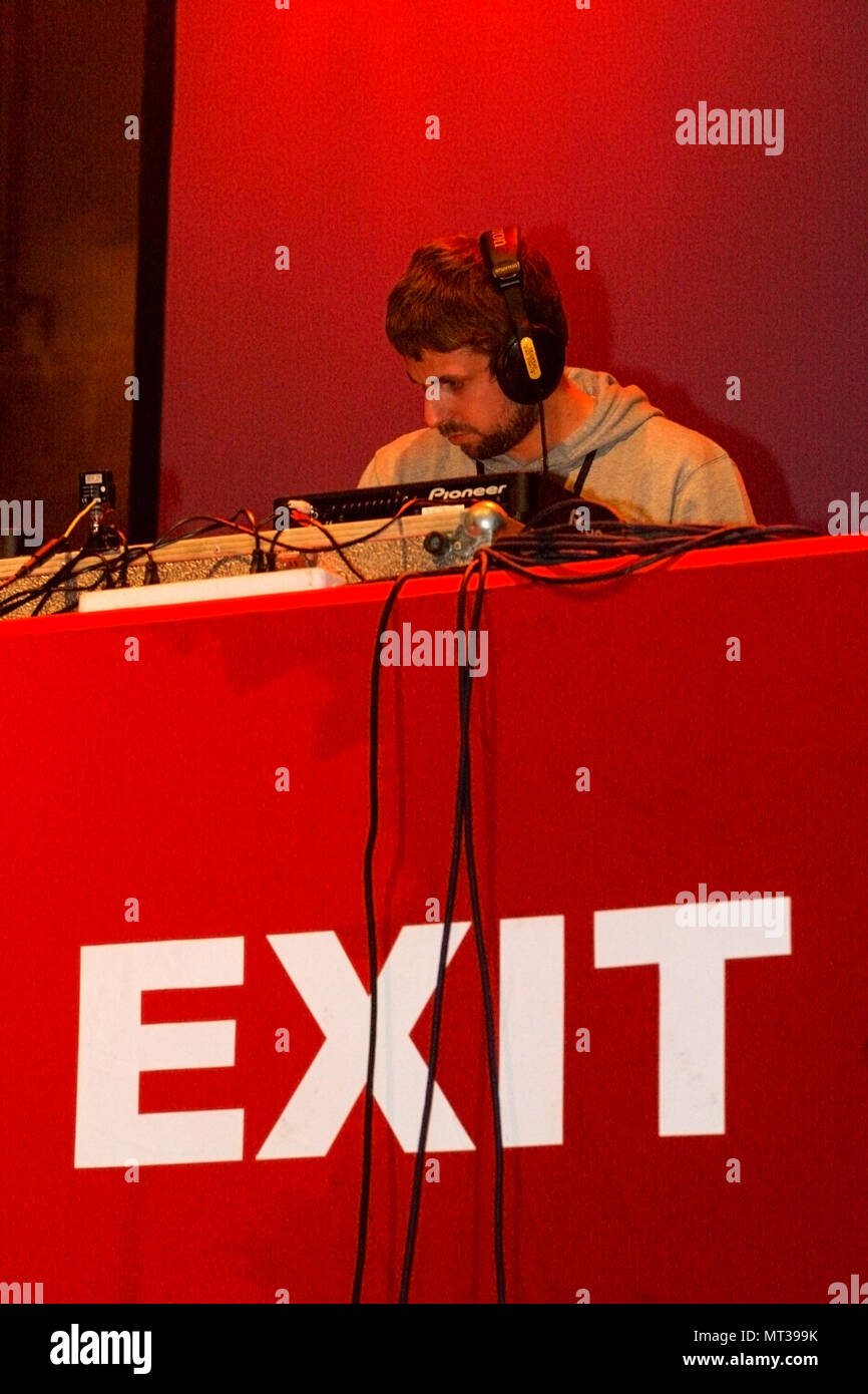 Nathan Detroit DJ spielen bei der Exit Festival 2005, Novi-Sad, Serbien. Stockfoto
