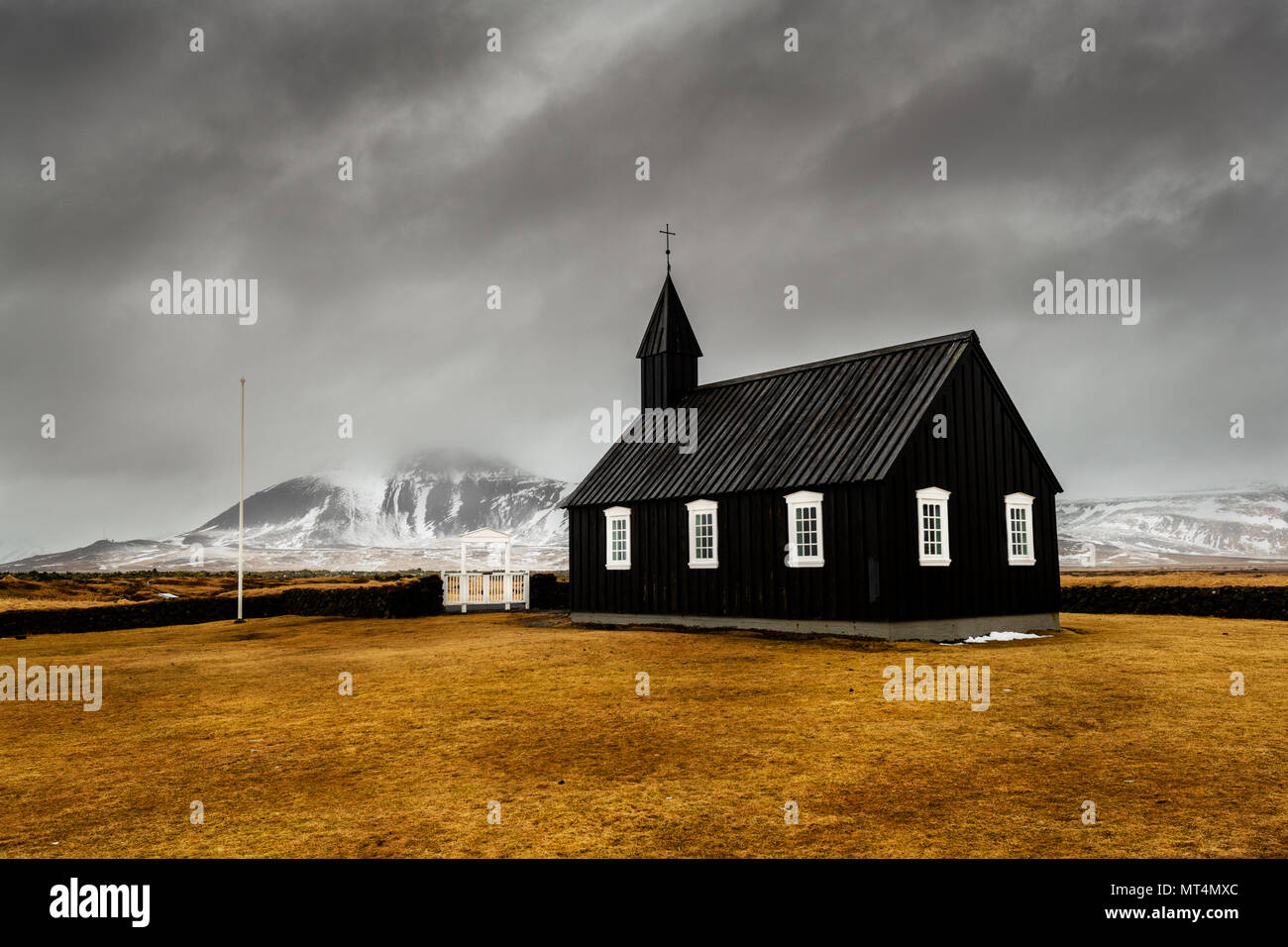 Das berühmte Schwarze Kirche in Budir. Stockfoto Das berühmte Schwarze Kirche in Budir. Stockfoto
